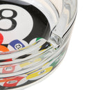 Transparent Round Billiard Ball Ashtray Glass Ashtray 12.5cm