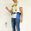Safety Harness Bust Belt Lanyard Carabiner Hook for Rock Climbing Rappelling