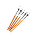 5pcs Bamboo Handle Eye Starter Kit Crease/Eyeshadow/Eyeliner Makeup Brushes