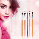 5pcs Bamboo Handle Eye Starter Kit Crease/Eyeshadow/Eyeliner Makeup Brushes
