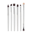 6 Pieces Wooden Cosmetic Brush Set Eyeshadow Crease Eye Makeup Brushes Kit
