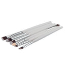 6 Pieces Wooden Cosmetic Brush Set Eyeshadow Crease Eye Makeup Brushes Kit