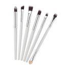 6 Pieces Wooden Cosmetic Brush Set Eyeshadow Crease Eye Makeup Brushes Kit