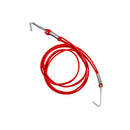 Bike Bungee Fixed Strap Band Elastic Tie Luggage Rope Cord With Hooks Red