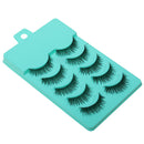 5 Pairs Fashion Beauty Makeup Handmade False Eyelashes Messy Cross Style