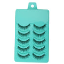5 Pairs Fashion Beauty Makeup Handmade False Eyelashes Messy Cross Style