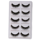 5 Pairs Thick Messy Cross False Eyelashes Makeup Beauty Natural Eye Lashes White Packing