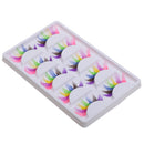 5 Pairs Fashion Colourful False Eyelashes Long Eye Lashes for Costume Party Dancing Party