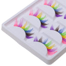 5 Pairs Fashion Colourful False Eyelashes Long Eye Lashes for Costume Party Dancing Party
