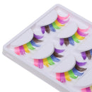 5 Pairs Fashion Colourful False Eyelashes Long Eye Lashes for Costume Party Dancing Party