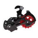 6/7/8-Speed Long Cage Mountain Bike Cycling Bicycle Rear Derailleur Black Color