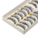 10 Pairs Popular Messy Cross False Eyelashes Soft Long Eye Lashes