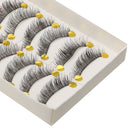 10 Pairs Popular Messy Cross False Eyelashes Soft Long Eye Lashes