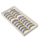 10 Pairs Messy Cross Style False Eyelashes Makeup Natural Long Eye Lashes