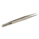 Stainless Steel Precision Straight Tweezers for Eyelash Extension Silver