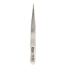 Stainless Steel Precision Straight Tweezers for Eyelash Extension Silver