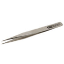 Stainless Steel Precision Straight Tweezers for Eyelash Extension Silver