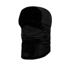 Black Unisex Winter Trapper Trooper Earflap Warm Ski Hat with Mask