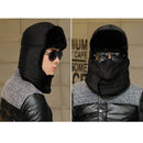 Black Unisex Winter Trapper Trooper Earflap Warm Ski Hat with Mask