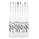 8Pcs Professional Nail Art Dotting Pens Nail Polish Brushes Drill Point Pen