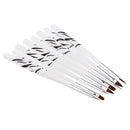 8Pcs Professional Nail Art Dotting Pens Nail Polish Brushes Drill Point Pen