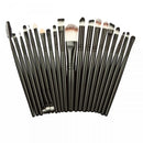 Women Pro Makeup Beauty Cosmetic Tools Makeup Brush Holder Pink + Set of 20PCS Face Foundation Eye Lip Beauty Makeup Brushes Black