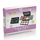 Ladies Girls Cosmetics Set Makeup Palette & Brushes + False Eyelashes + Eyelash Curler + Eyebrow Powder + Eyelash Glue + Sponge Puff