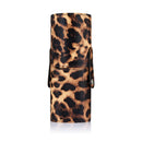 Set Of Leopard Print Makeup Brush Holder Case Organiser With Brushes Foundation Applicator Eye Lip Face Makeup Tool Beauty Supplies Purple Gold