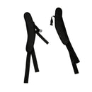 DIY Waterproof PVC Backpack Shoulder Belt Strap - Black