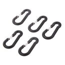 Outdoor Military Tactical Nylon Carabiners Key Chain Snap Clip Backpack Hook Pack of 5