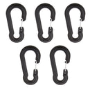 Outdoor Military Tactical Nylon Carabiners Key Chain Snap Clip Backpack Hook Pack of 5
