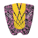 New 3 Piece Tail Traction Grip Pads for Surfboard Shortboard Longboard Yellow
