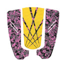 New 3 Piece Tail Traction Grip Pads for Surfboard Shortboard Longboard Yellow