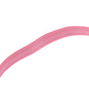 Fashionable Elastic Hair Band Yoga Fitness Gym Running Jogging Double Band Sport Headband Hair Accessory Fluorescent Pink