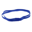 Fashionable Elastic Hair Band Yoga Fitness Gym Running Jogging Double Band Sport Headband Hair Accessory Royal Blue