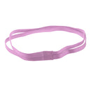 Fashionable Elastic Hair Band Yoga Fitness Gym Running Jogging Double Band Sport Headband Hair Accessory Purple