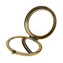 Vintage Alloy Metal Folding Beauty Pocket Mirror Compact Cosmetic Mirror Magnifying Make Up Tool