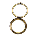 Vintage Alloy Metal Folding Beauty Pocket Mirror Compact Cosmetic Mirror Magnifying Make Up Tool