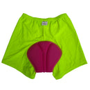 Womens Fashion Clothing Sportswear Cycling Wear Comfortable Breathable Underwear Shorts Fluorescent Green S