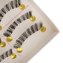 Easy Apply Reusable 10 Pairs Long Thick Cross Artificial Eyelashes Eye Makeup Cosmetic Tools 6-13MM