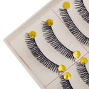 10 Pairs Makeup Handmade Cross Style False Eyelashes Crisscross Voluminous Eye Lashes