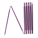 Foldable Retractable 11 Sections Tent Poles Outdoor Travel Hiking Accessories 320cm Fuchsia