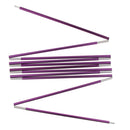 Foldable Retractable 11 Sections Tent Poles Outdoor Travel Hiking Accessories 320cm Fuchsia
