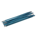 Foldable Retractable 11 Sections Tent Poles Outdoor Travel Hiking Accessories 345cm Blue