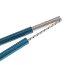 Foldable Retractable 11 Sections Tent Poles Outdoor Travel Hiking Accessories 345cm Blue