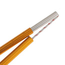 Foldable Retractable 11 Sections Tent Poles Outdoor Travel Hiking Accessories 365cm Gold
