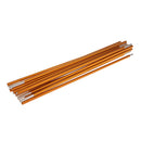 Foldable Retractable 11 Sections Tent Poles Outdoor Travel Hiking Accessories 365cm Gold