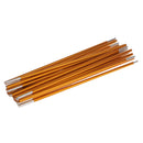 Foldable Retractable 11 Sections Tent Poles Outdoor Travel Hiking Accessories 385cm Gold