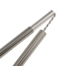 Foldable Retractable 11 Sections Tent Poles Outdoor Travel Hiking Accessories 485cm Silver Grey