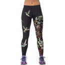 Women Girls Breathable Soft Smooth Yoga Fitness Gym Clothing Fashionable Print Sports Pants Leggings Stretch Trousers